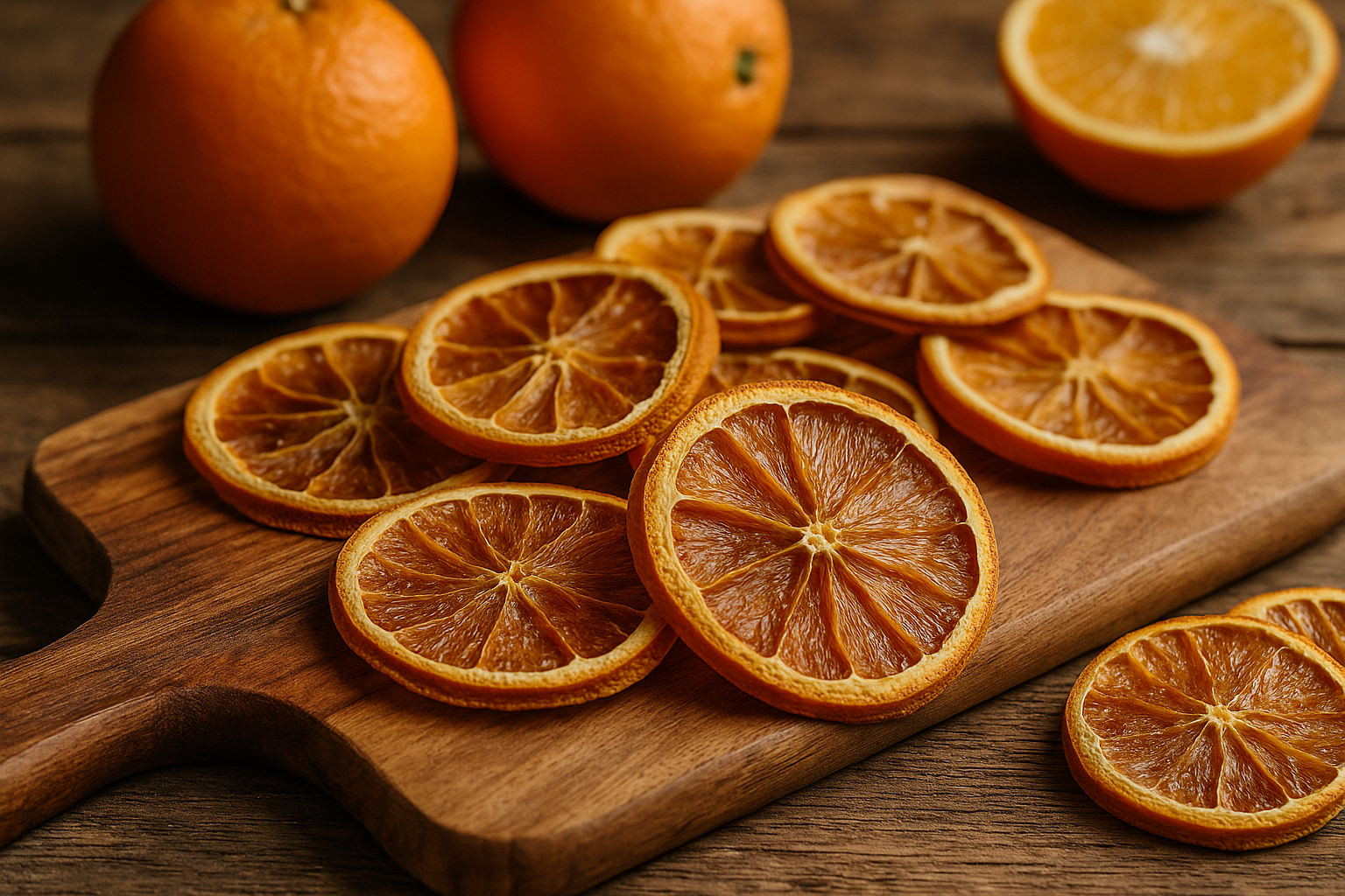 Orangen Im Ofen Trocknen